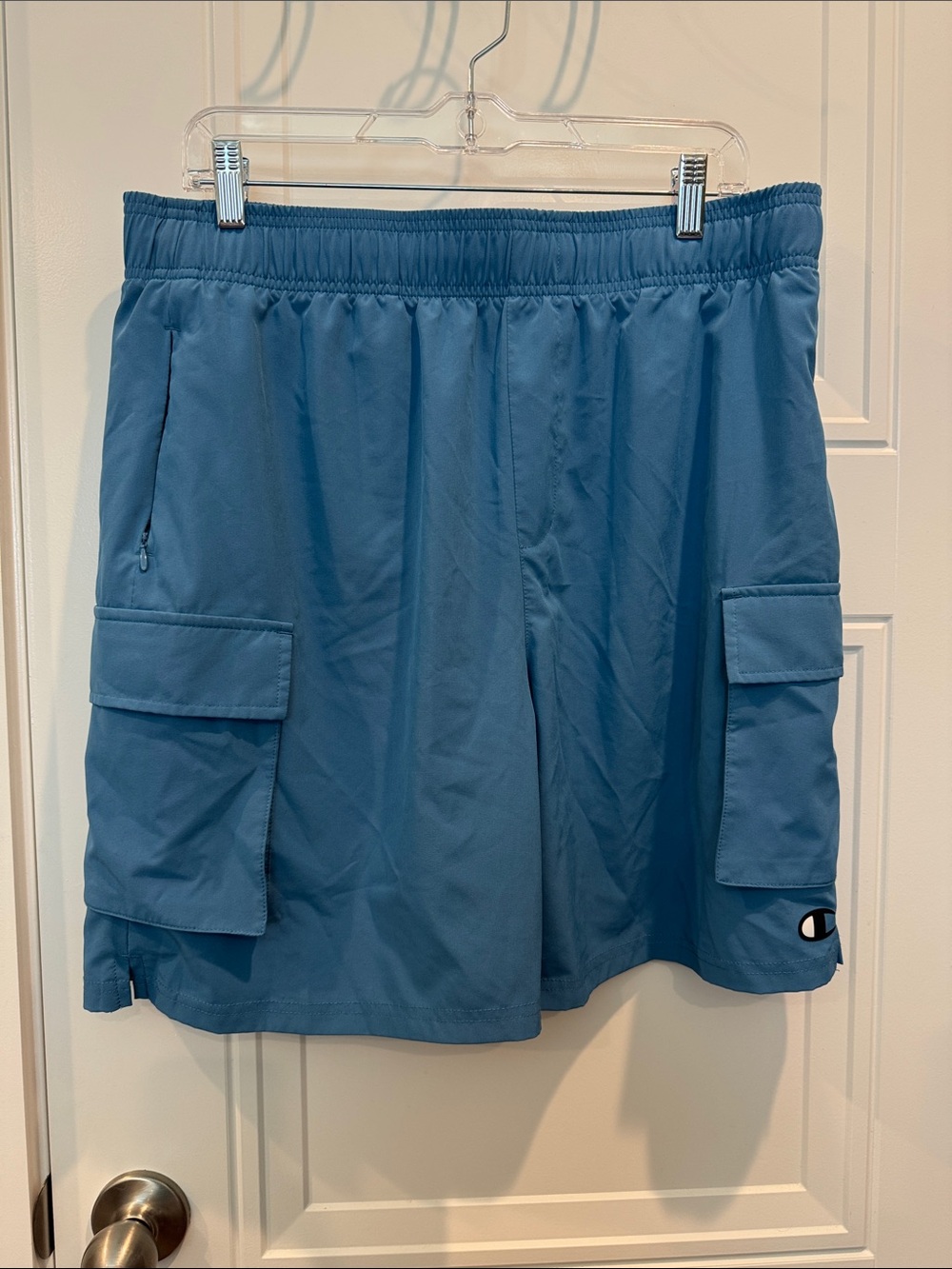 Champion Men's Cargo Shorts in Slate Blue
